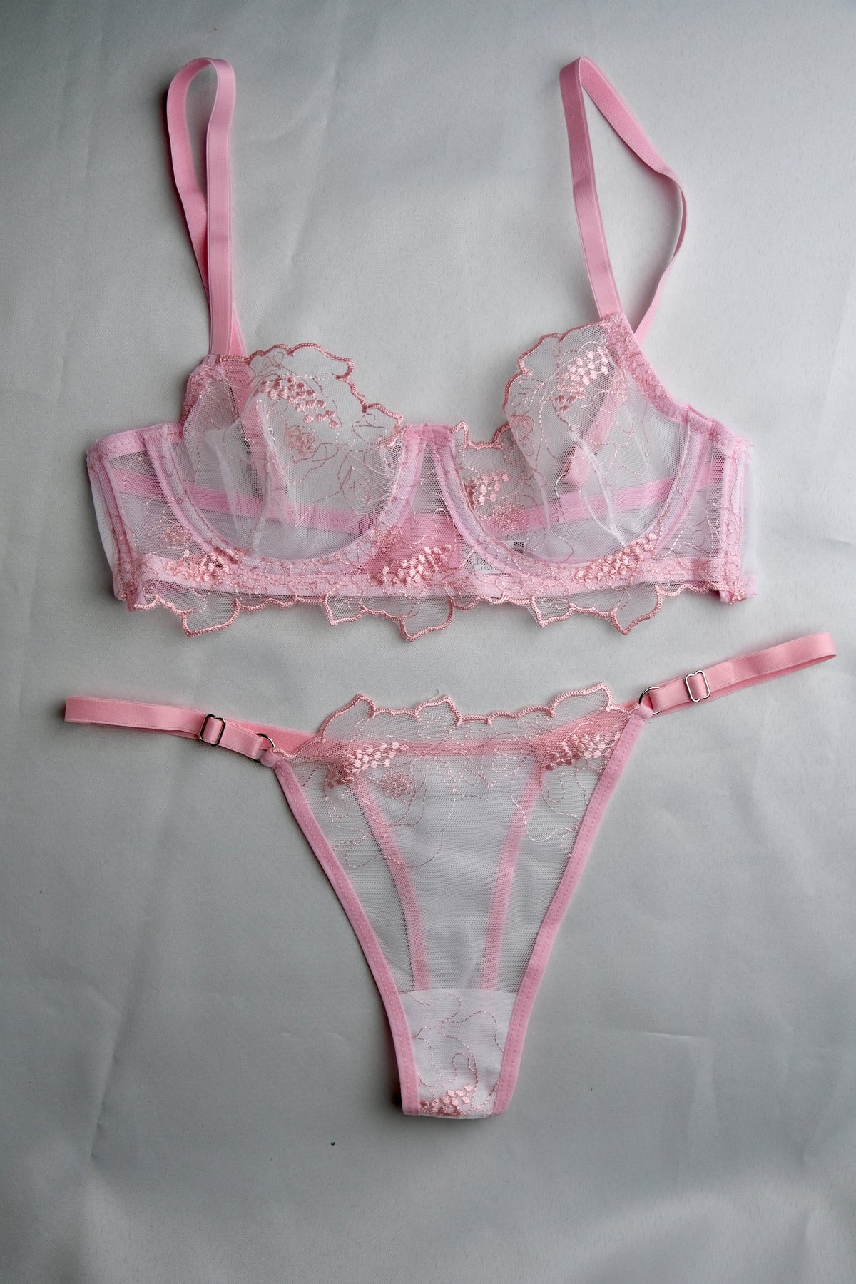 Agape Series Pink Bra Set