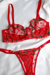 Cherry Bralet Takım