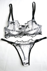 Agape Series Black Bra Set