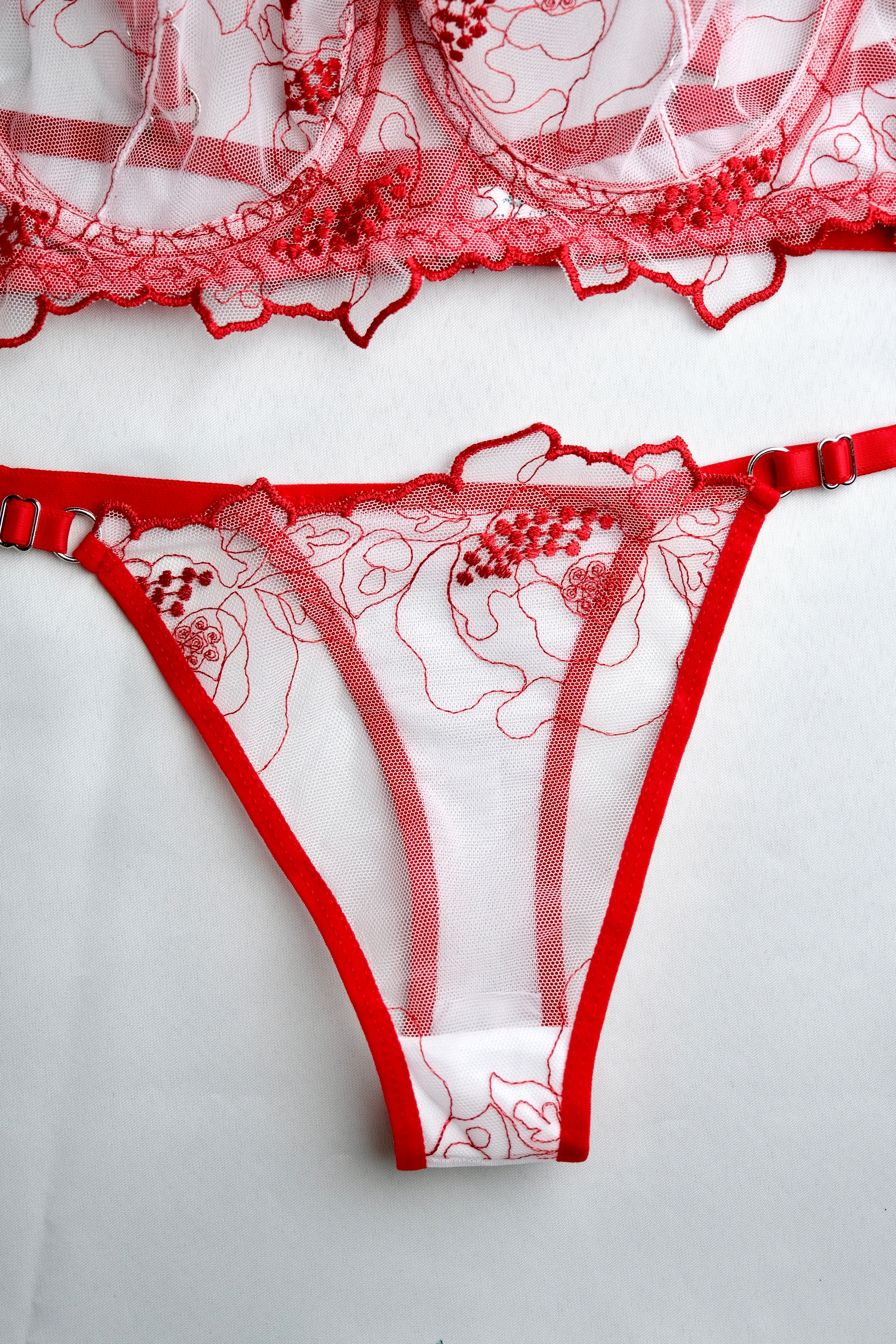 Agape Series Red Bra Set