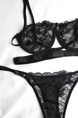 Monica Black Bra Set