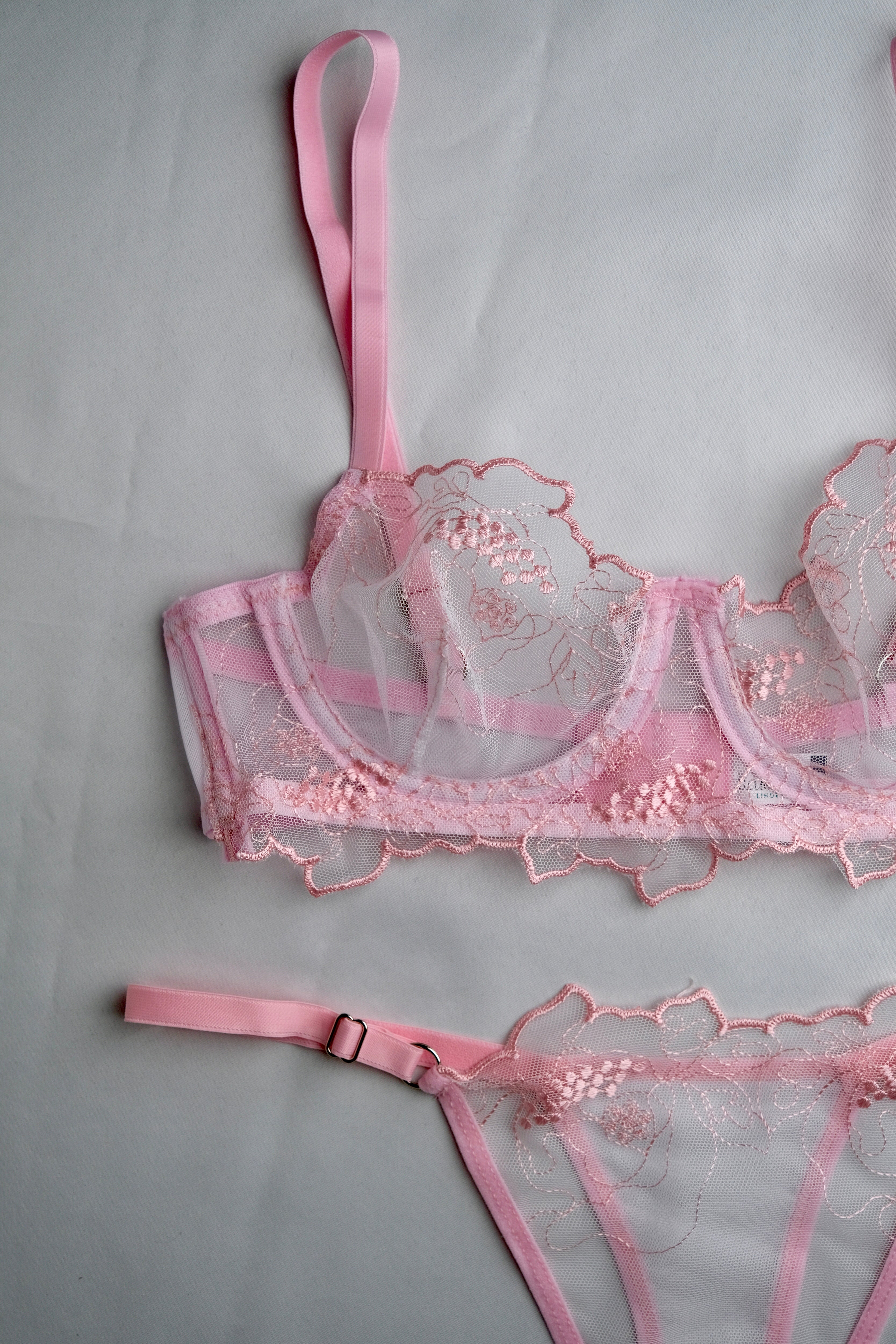 Agape Series Pink Bra Set