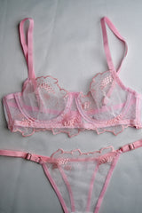 Agape Series Pink Bra Set