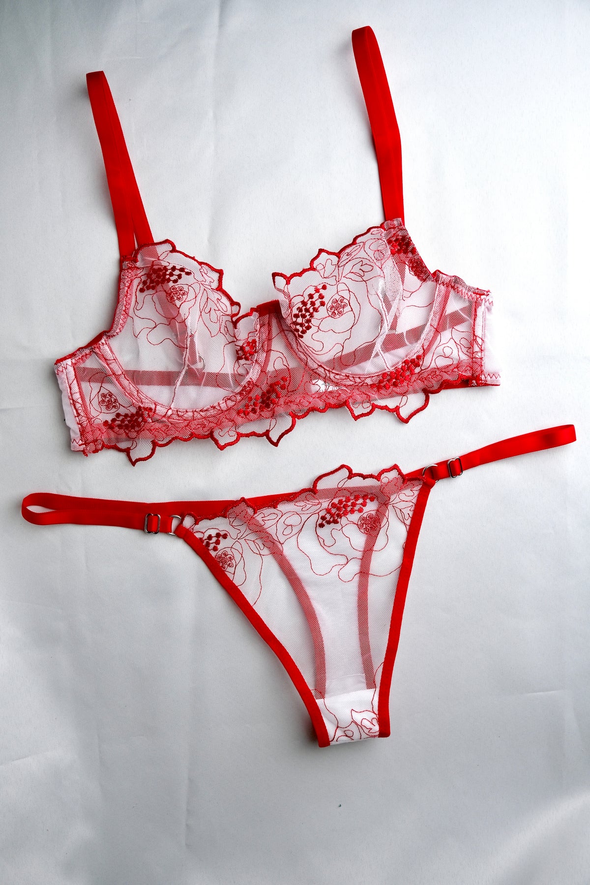 Agape Series Red Bra Set